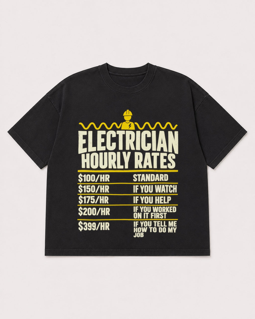 Mockup Boxy Heavyweight Tee Black product
