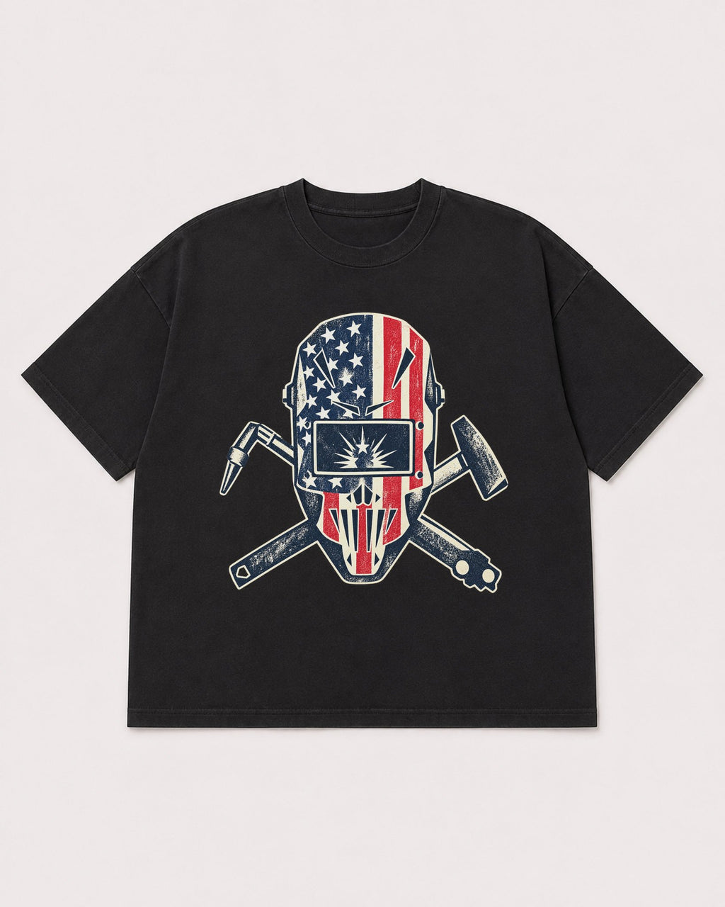 Mockup Boxy Heavyweight Tee Black product