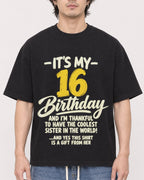 Mockup Boxy Heavyweight Tee Black male close-up 03