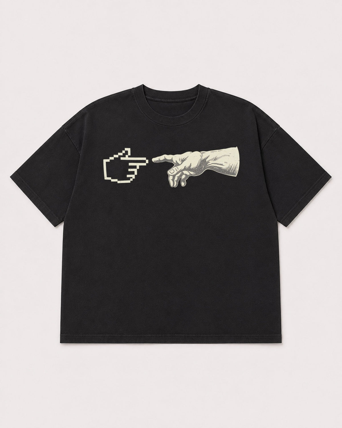 Mockup Boxy Heavyweight Tee Black product