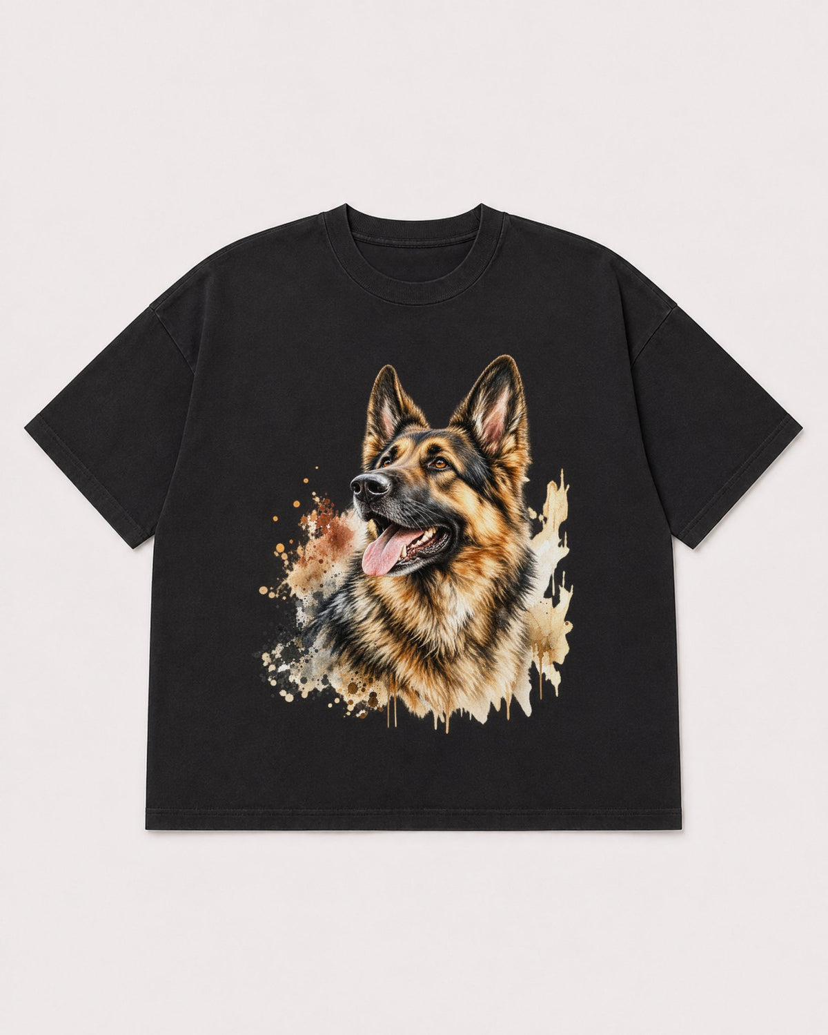 Mockup Boxy Heavyweight Tee Black product