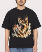 Mockup Boxy Heavyweight Tee Black male close-up 02