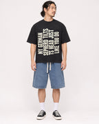 Mockup Boxy Heavyweight Tee Black male full-body 43