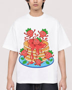 Mockup Boxy Heavyweight Tee White male close-up 11