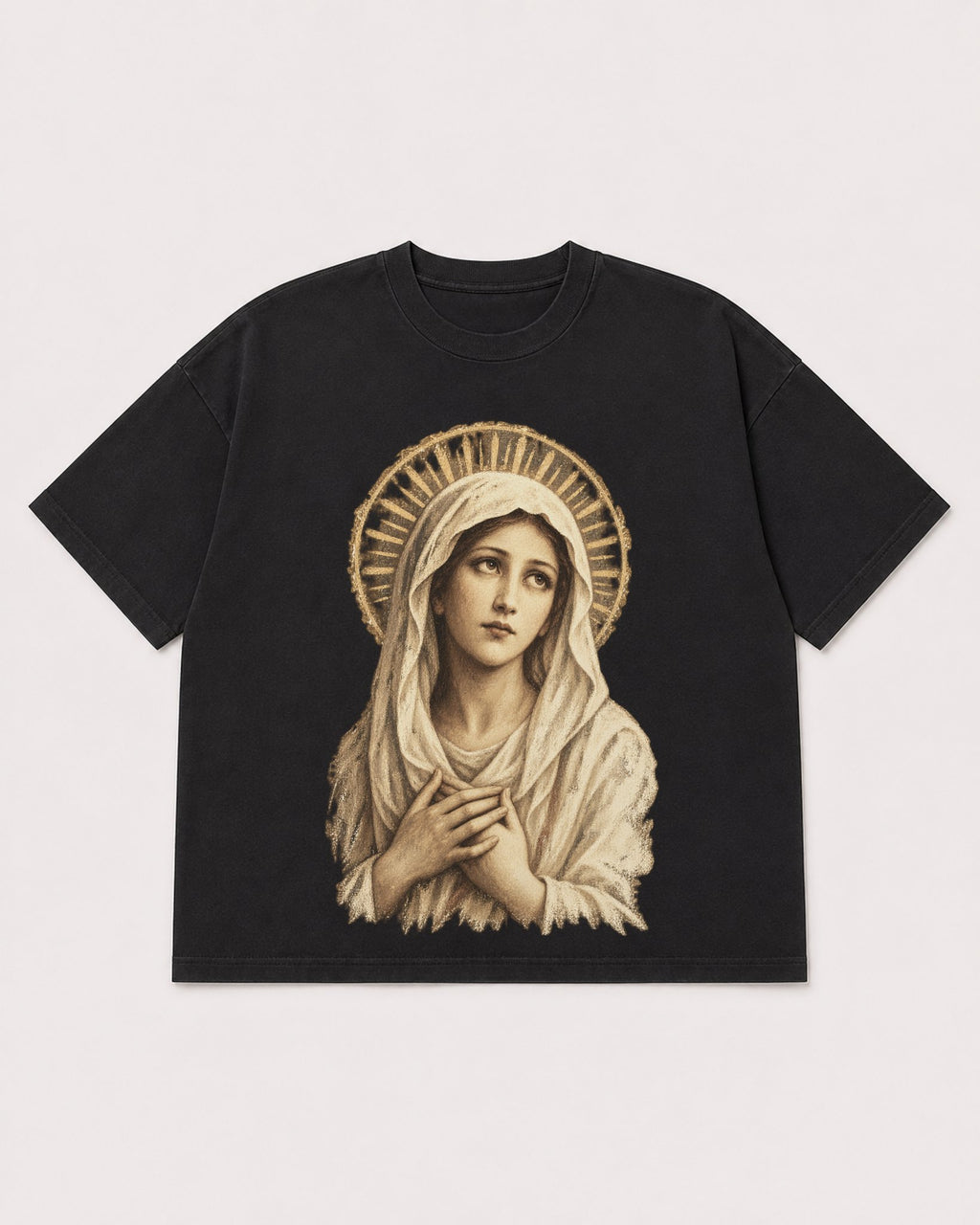 Mockup Boxy Heavyweight Tee Black product