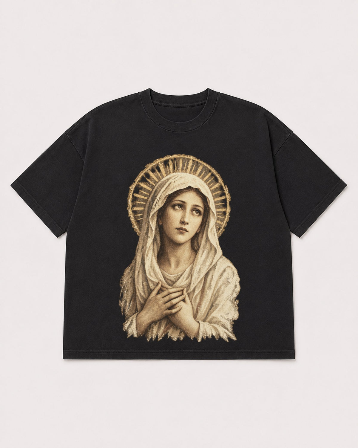 Mockup Boxy Heavyweight Tee Black product
