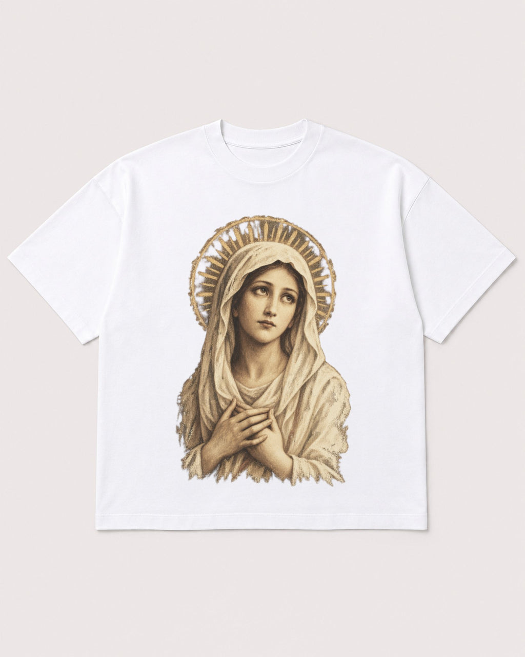 Mockup Boxy Heavyweight Tee White product