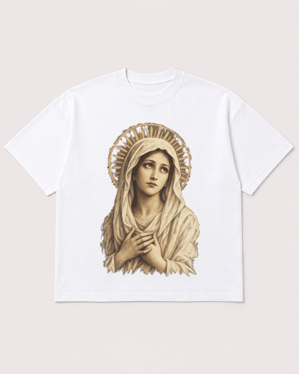 Mockup Boxy Heavyweight Tee White product