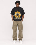 Mockup Boxy Heavyweight Tee Black male full-body 04