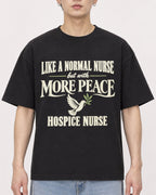 Mockup Boxy Heavyweight Tee Black male close-up 01