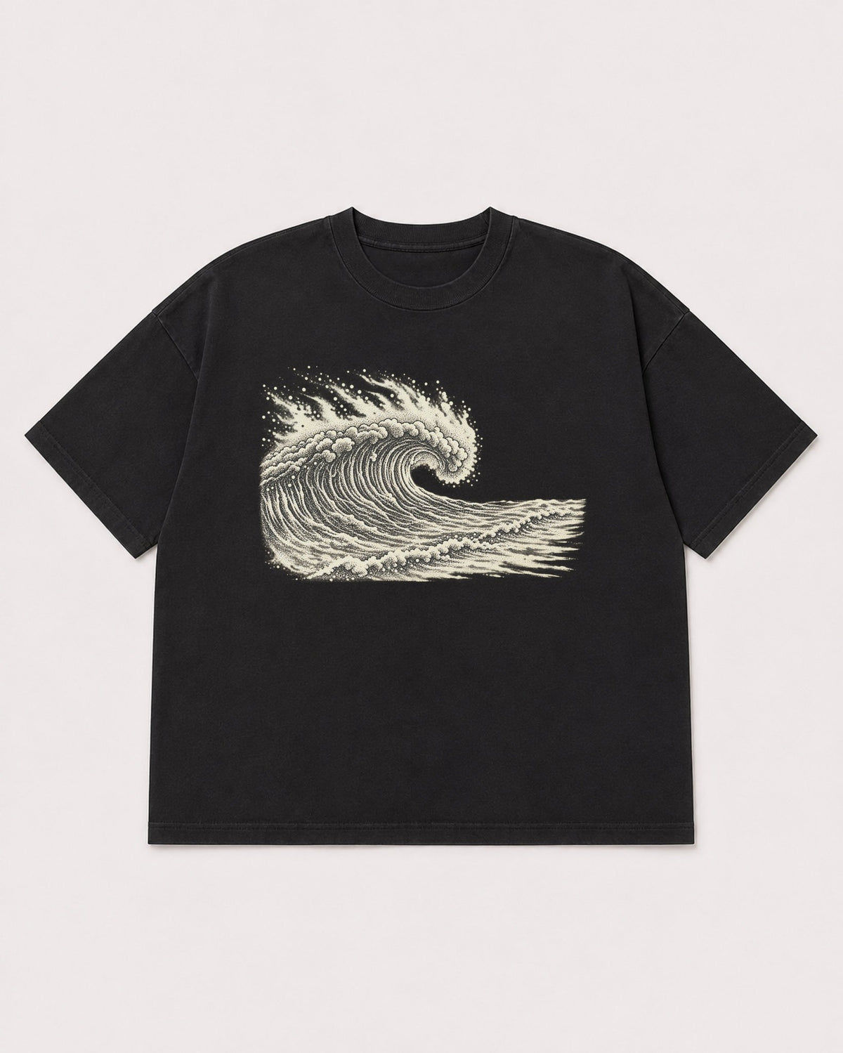 Mockup Boxy Heavyweight Tee Black product