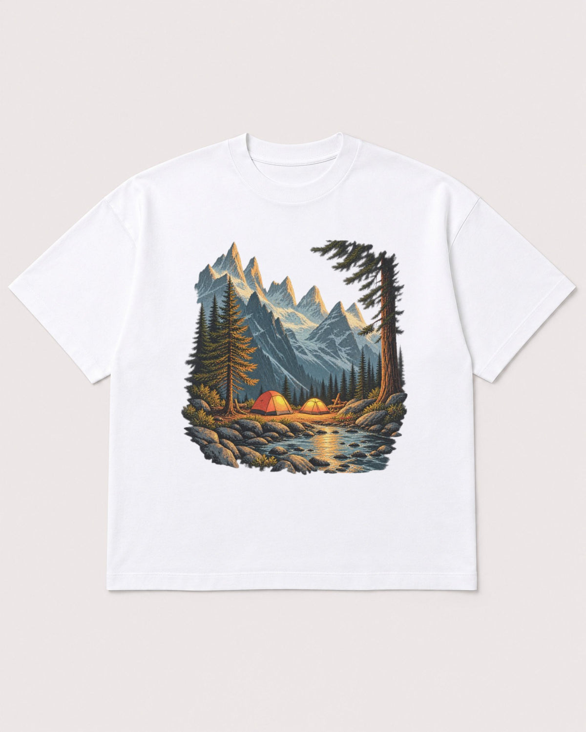 Mockup Boxy Heavyweight Tee White product