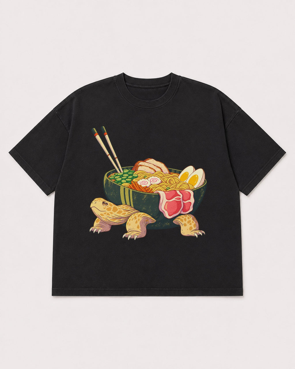 Mockup Boxy Heavyweight Tee Black product