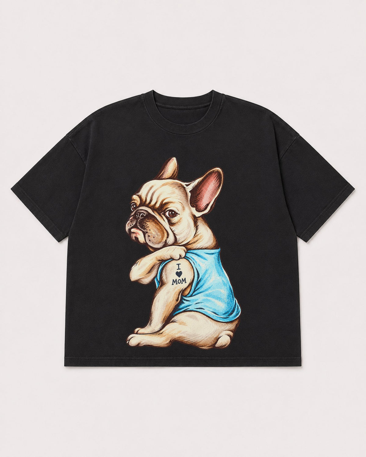 Mockup Boxy Heavyweight Tee Black product
