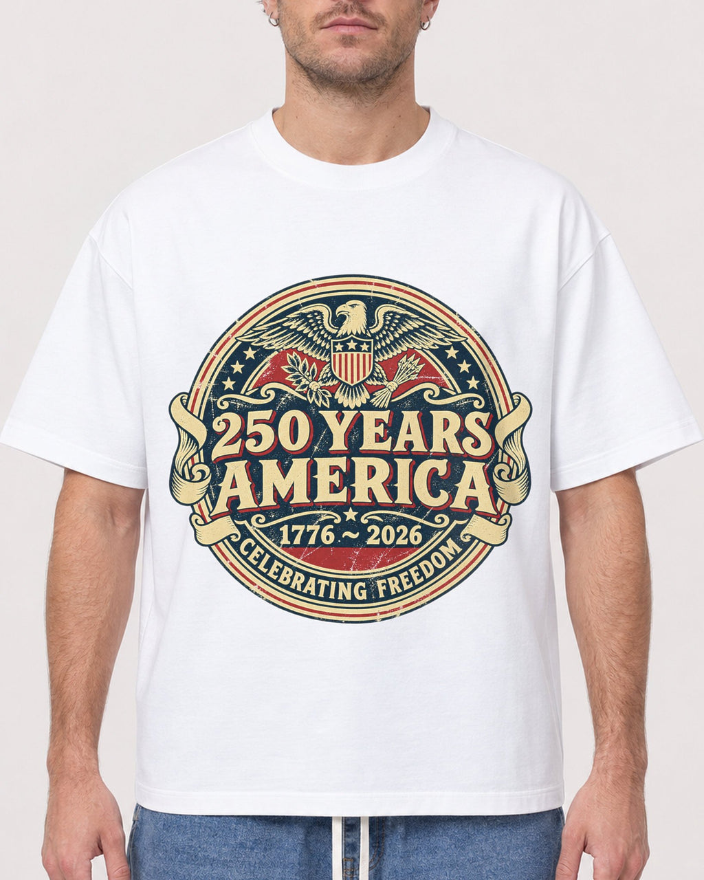 Mockup Boxy Heavyweight Tee White male close-up 08