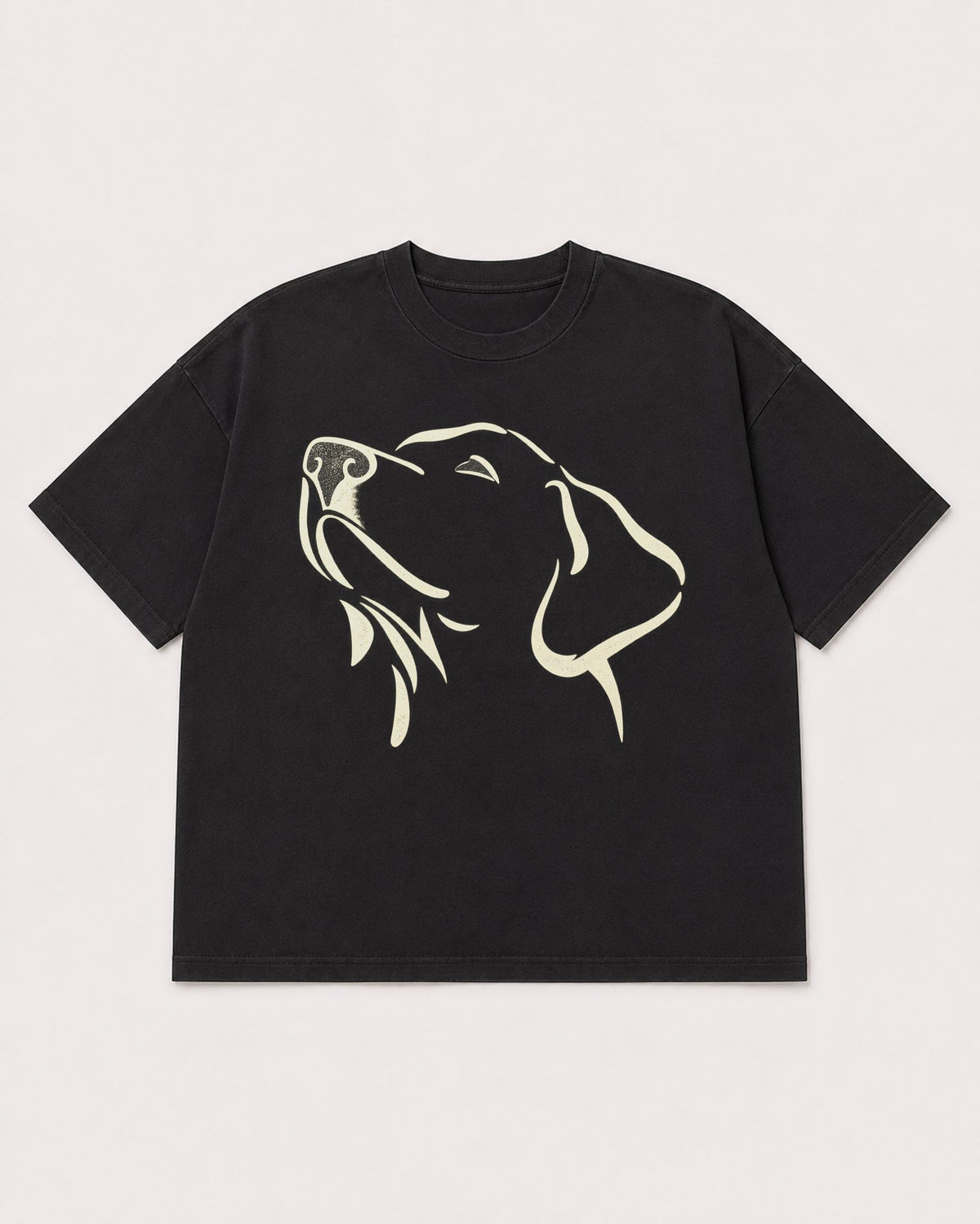 Mockup Boxy Heavyweight Tee Black product