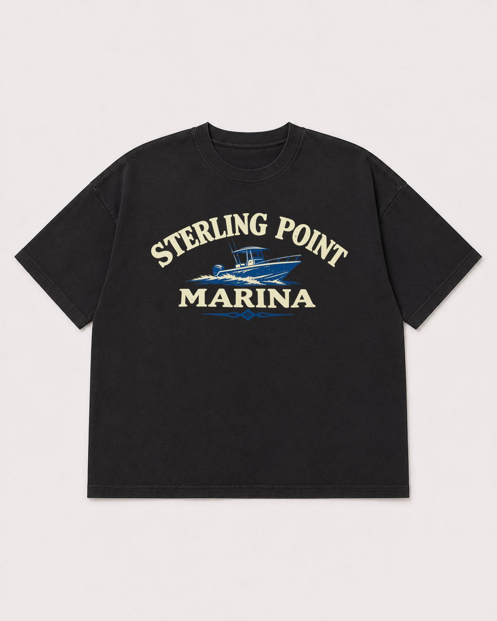 Mockup Boxy Heavyweight Tee Black product