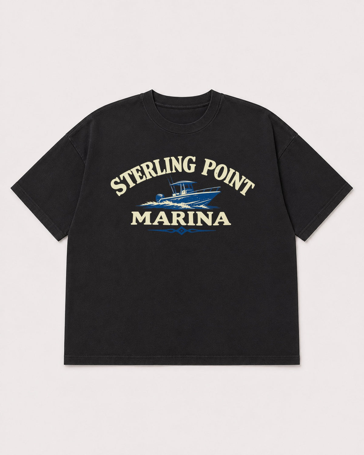 Mockup Boxy Heavyweight Tee Black product
