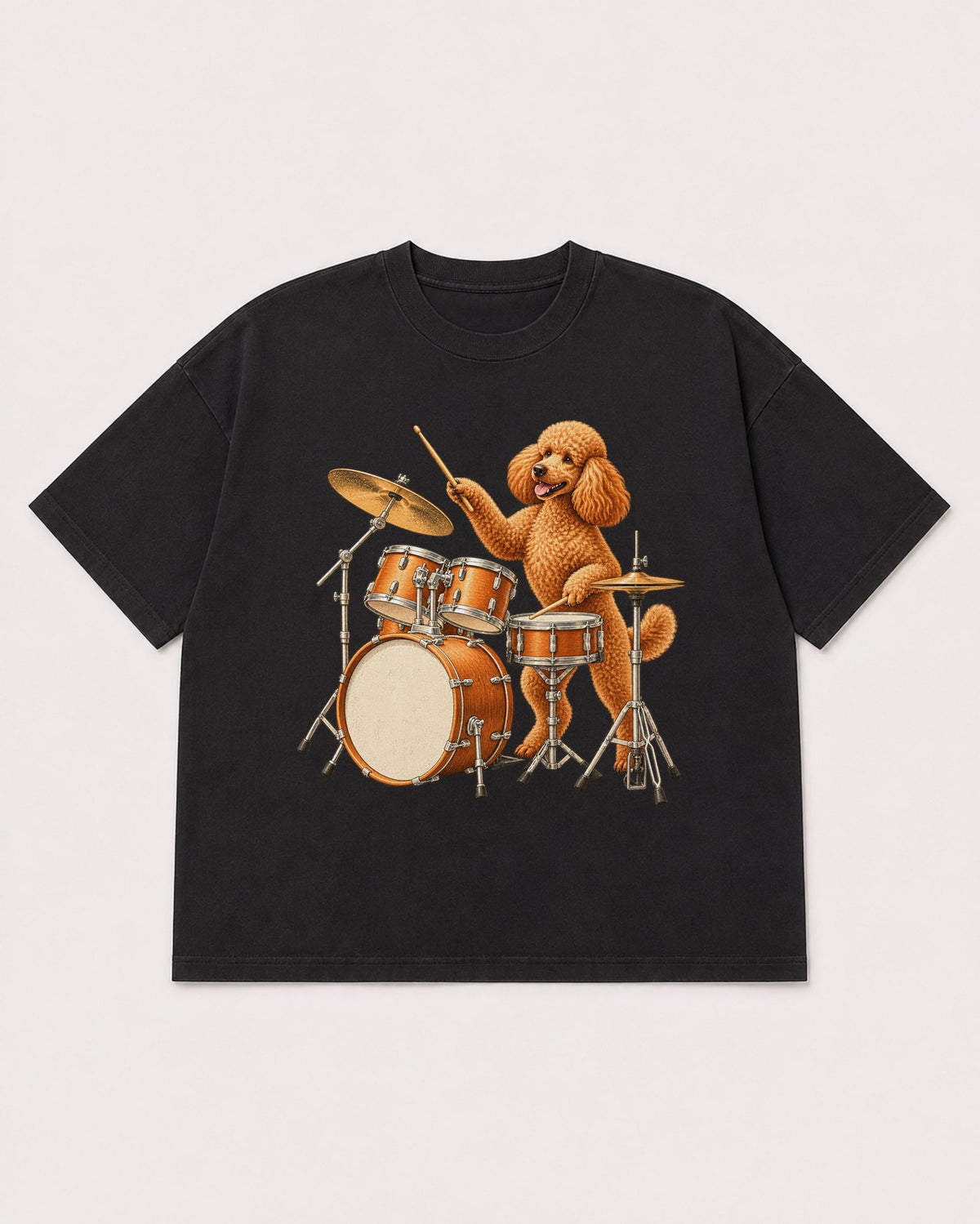 Mockup Boxy Heavyweight Tee Black product