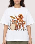 Mockup Boxy Heavyweight Tee White female close-up 02