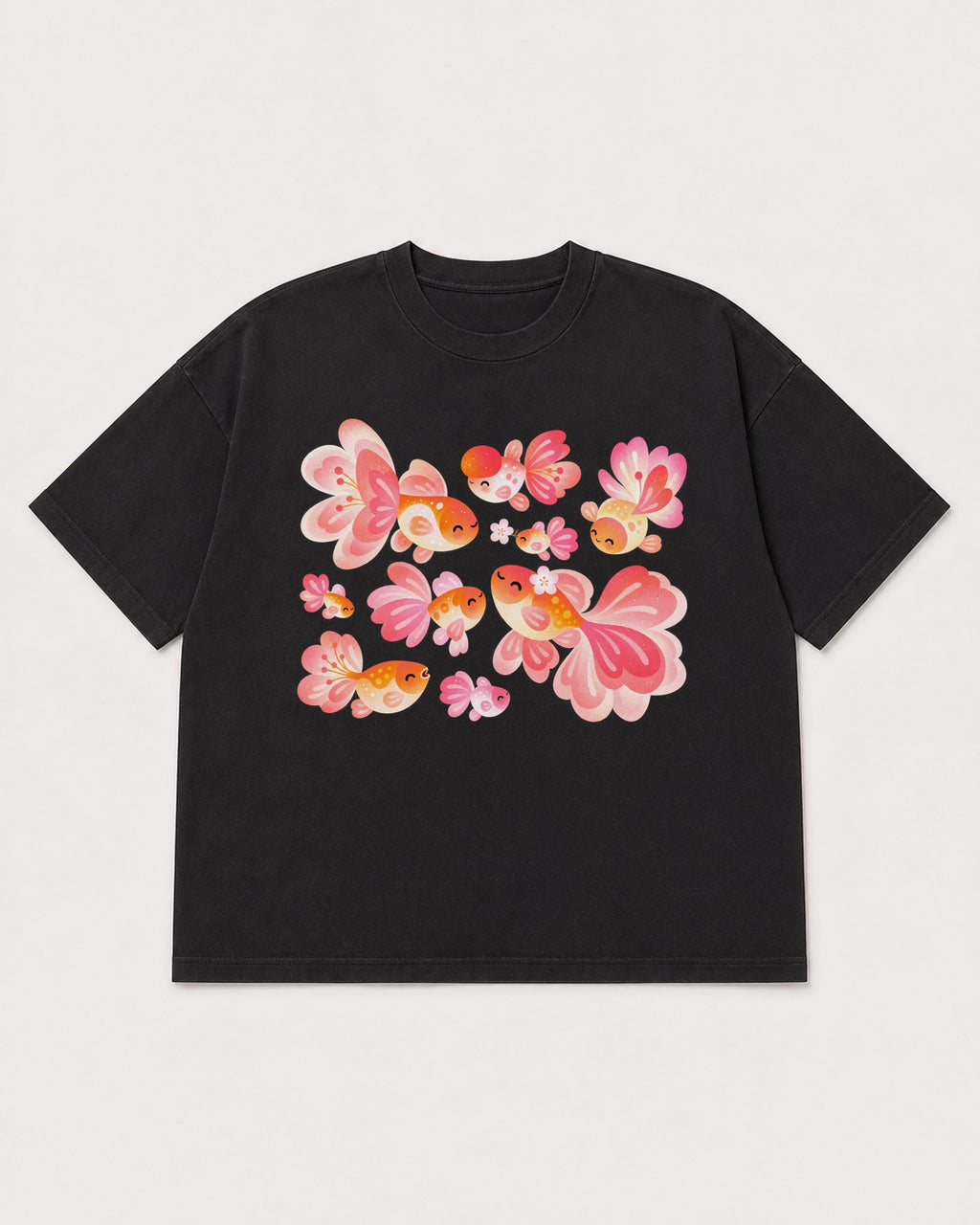 Mockup Boxy Heavyweight Tee Black product