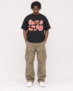 Mockup Boxy Heavyweight Tee Black male full-body 04