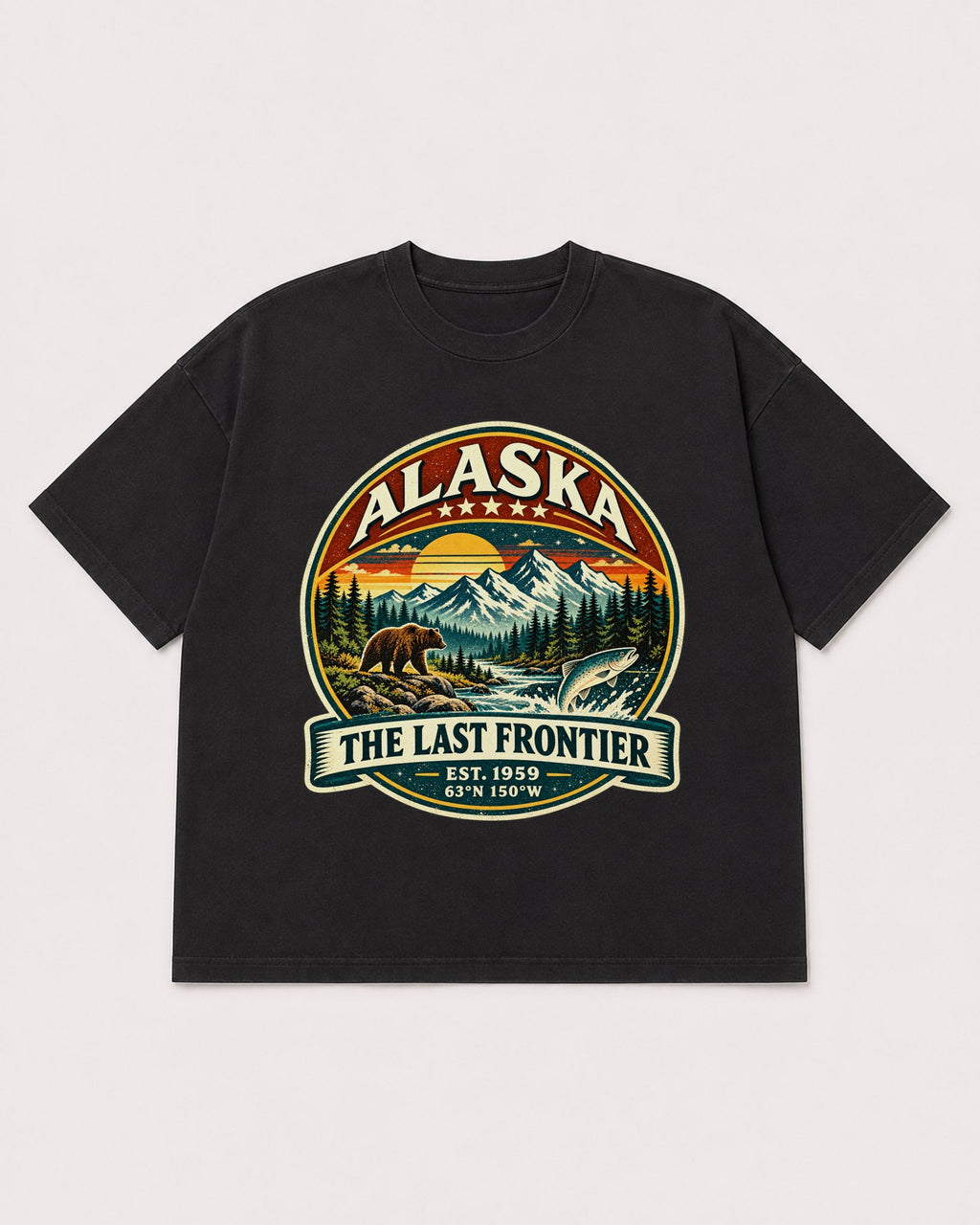 Mockup Boxy Heavyweight Tee Black product