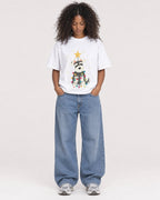 Mockup Boxy Heavyweight Tee White female full-body 05