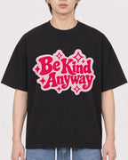 Mockup Boxy Heavyweight Tee Black male close-up 11
