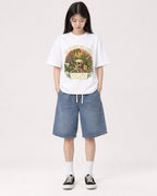 Mockup Boxy Heavyweight Tee White female full-body 01