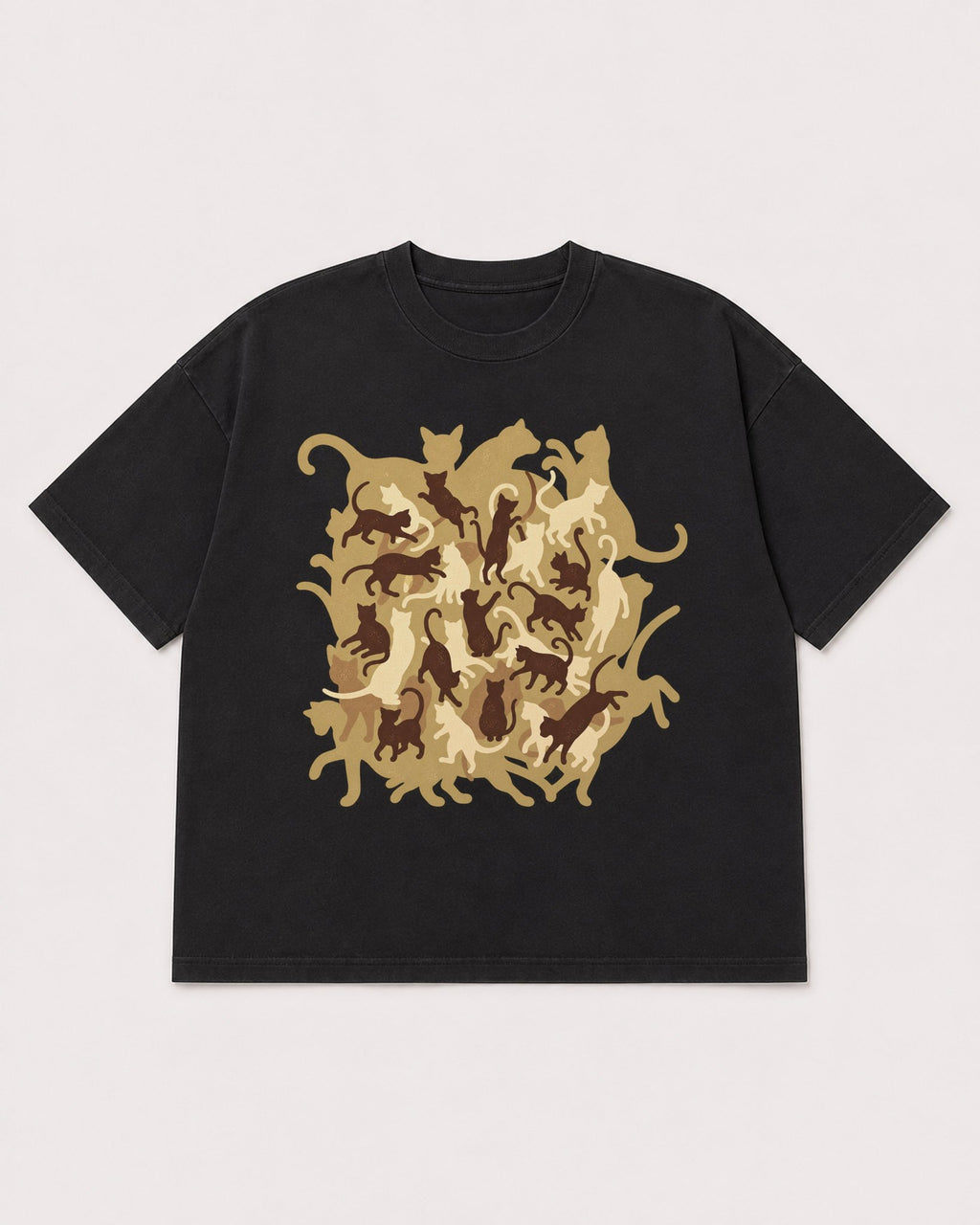 Mockup Boxy Heavyweight Tee Black product