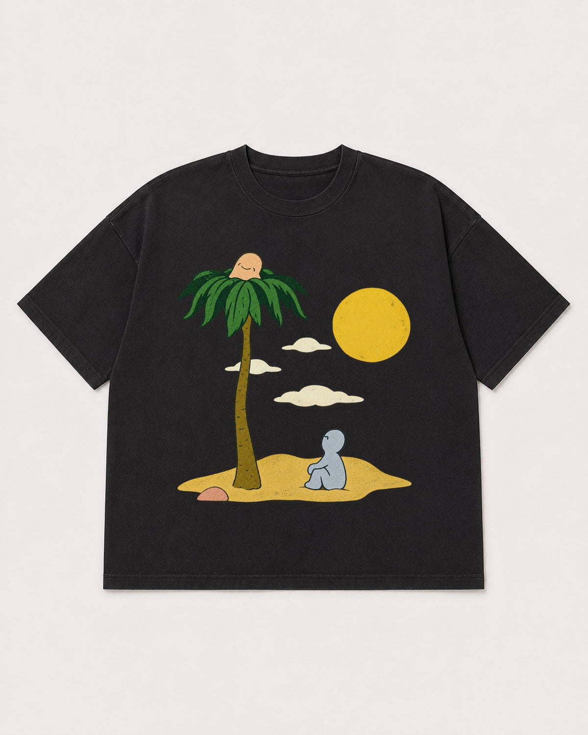 Mockup Boxy Heavyweight Tee Black product