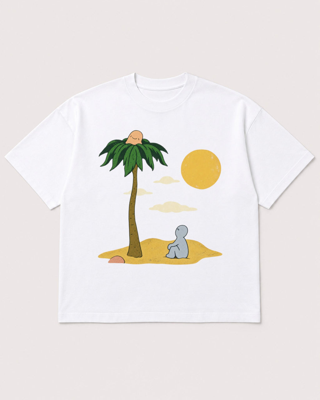 Mockup Boxy Heavyweight Tee White product