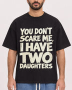 Mockup Boxy Heavyweight Tee Black male close-up 27