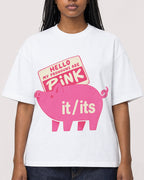 Mockup Boxy Heavyweight Tee White female close-up 04