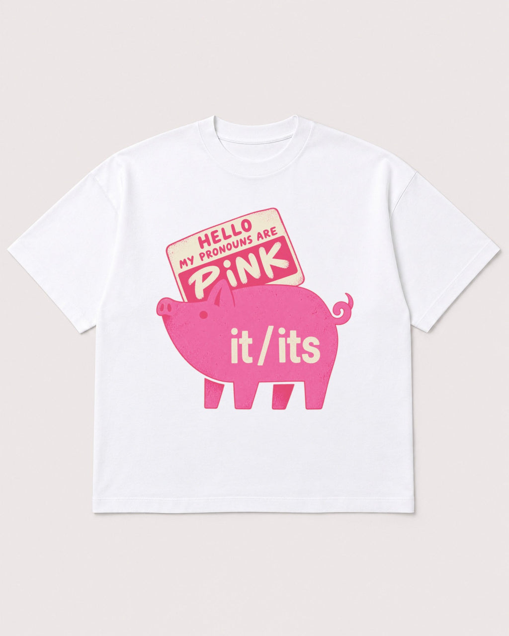 Mockup Boxy Heavyweight Tee White product
