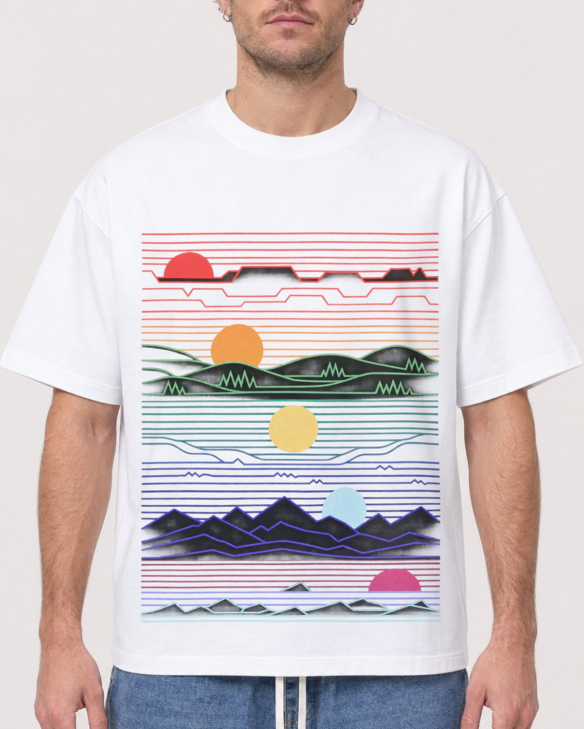 Mockup Boxy Heavyweight Tee White male close-up 08