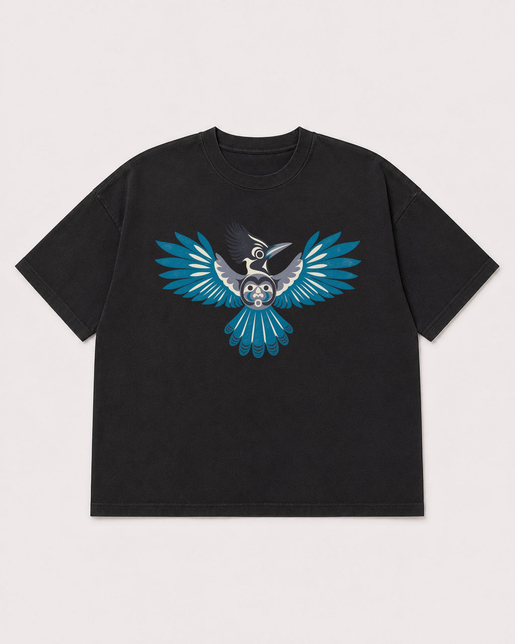 Mockup Boxy Heavyweight Tee Black product