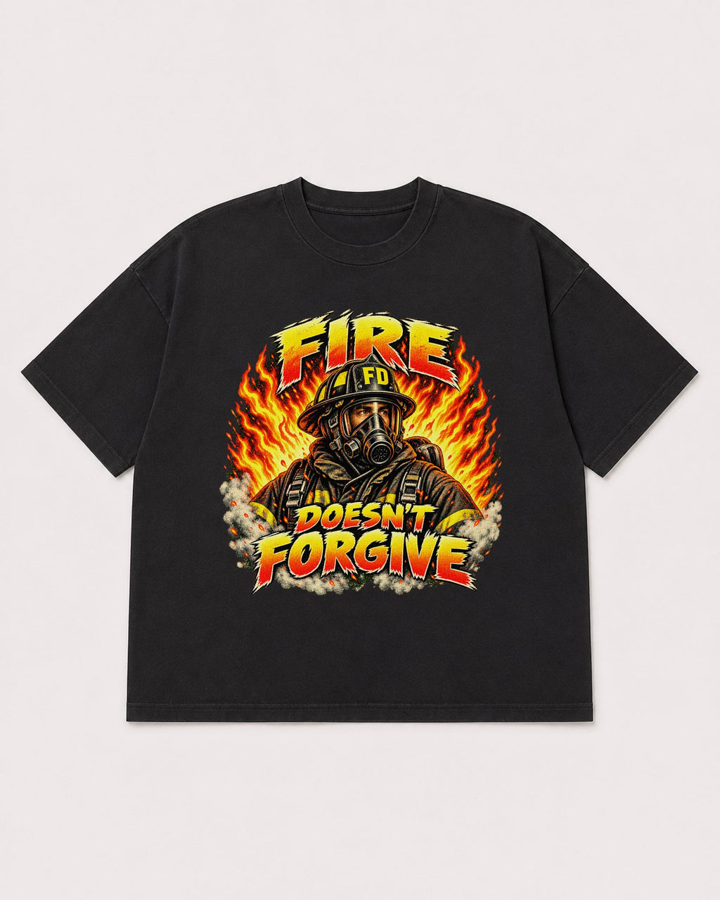 Mockup Boxy Heavyweight Tee Black product