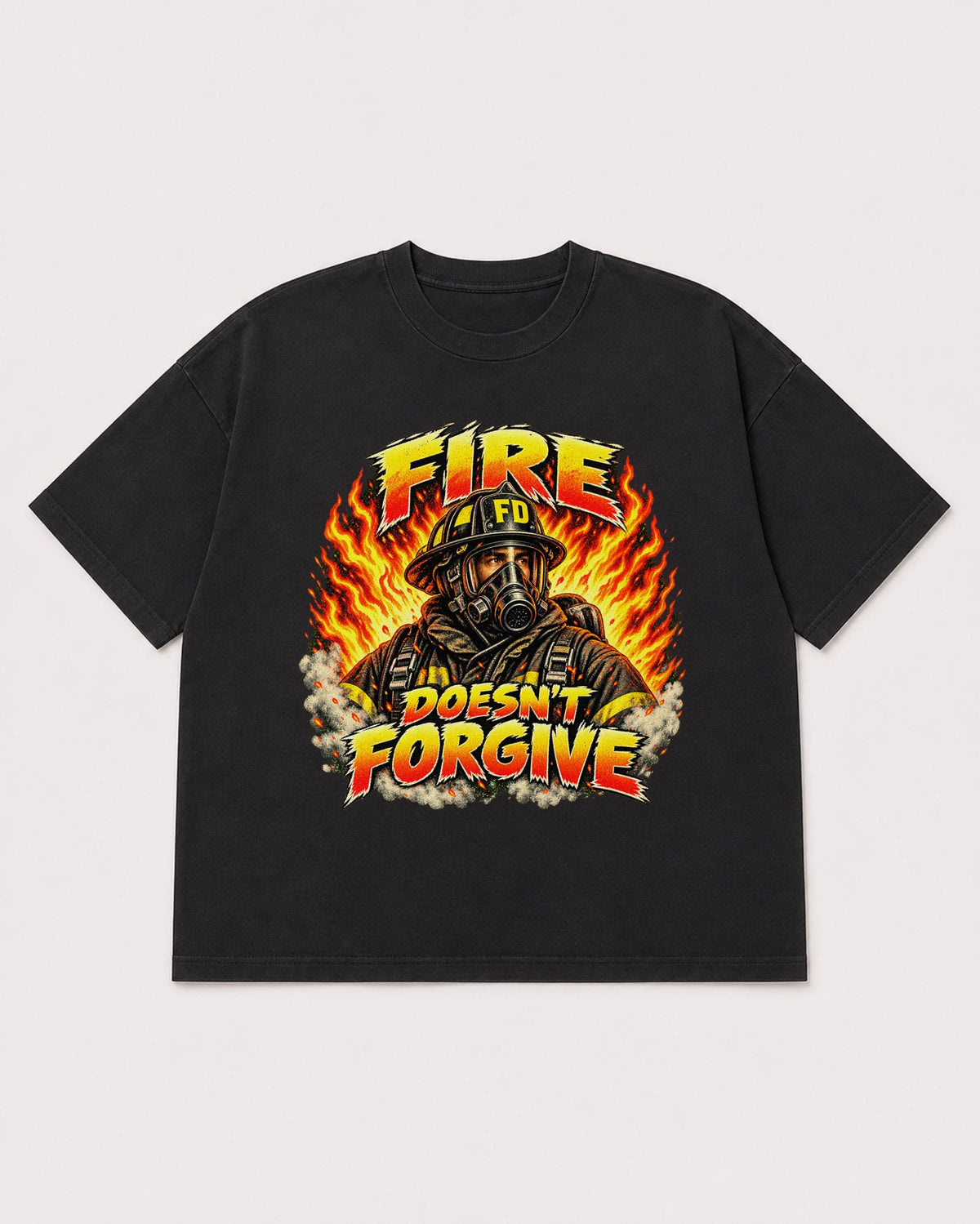 Mockup Boxy Heavyweight Tee Black product