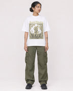 Mockup Boxy Heavyweight Tee White female full-body 12