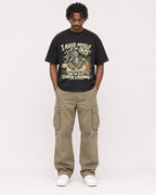 Mockup Boxy Heavyweight Tee Black male full-body 04