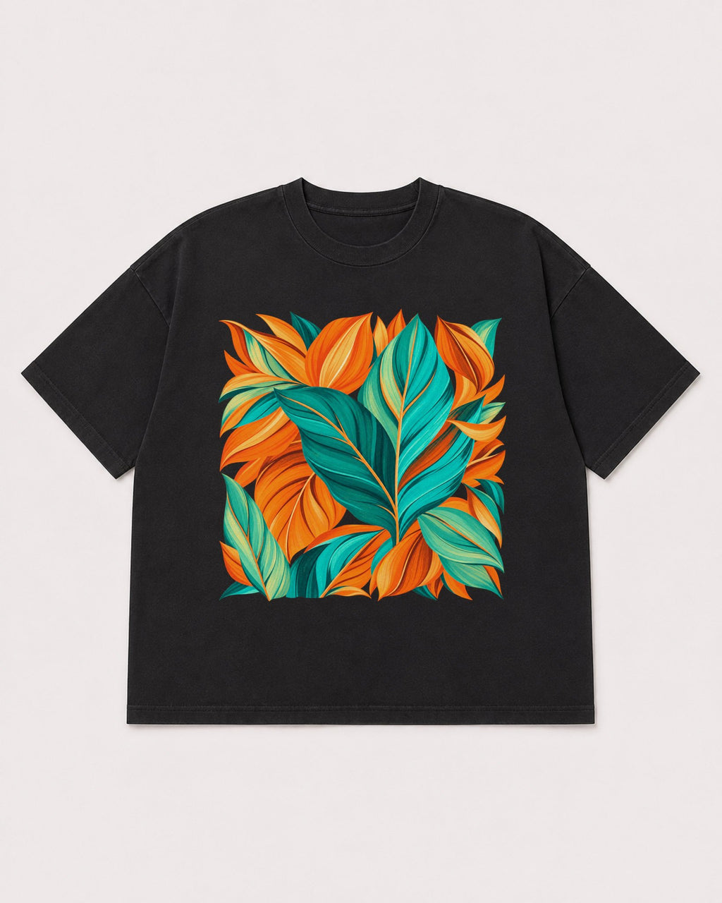 Mockup Boxy Heavyweight Tee Black product