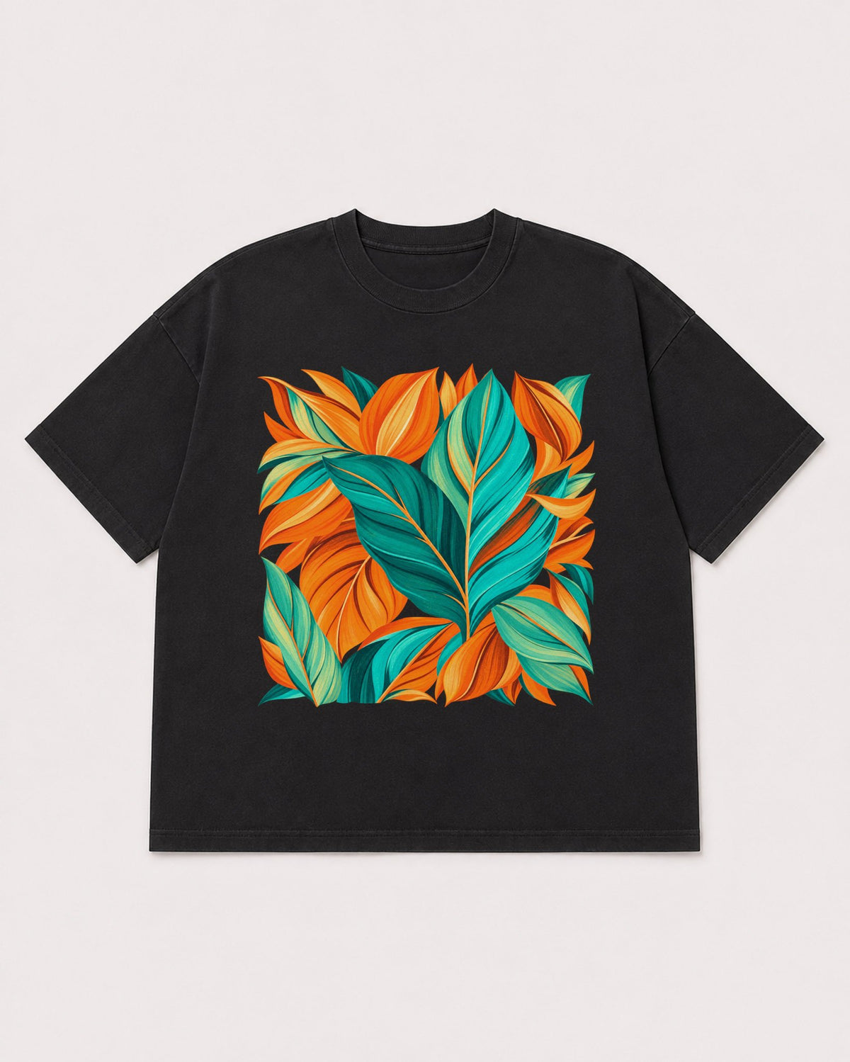 Mockup Boxy Heavyweight Tee Black product