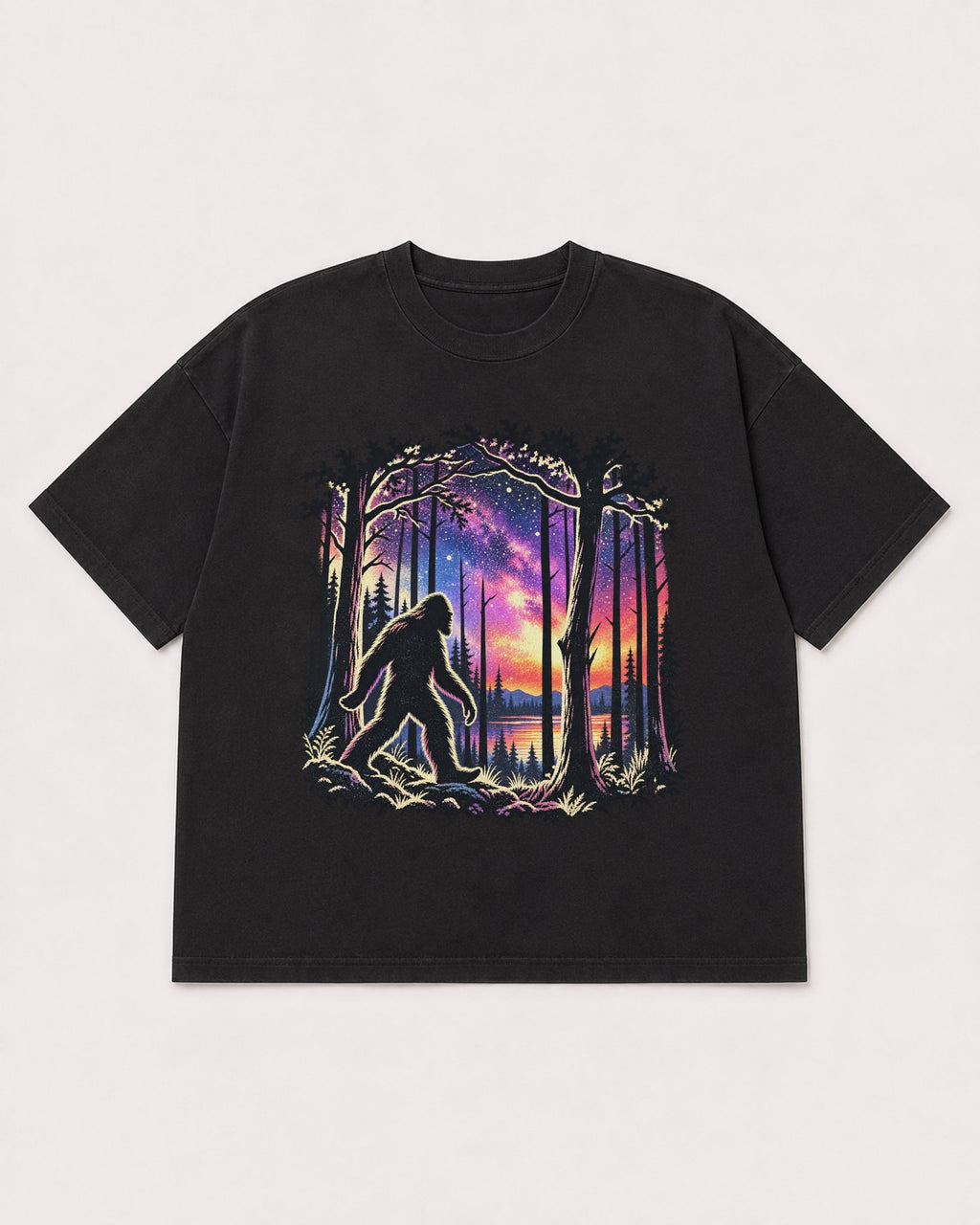 Mockup Boxy Heavyweight Tee Black product