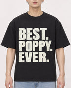 Mockup Boxy Heavyweight Tee Black male close-up 01