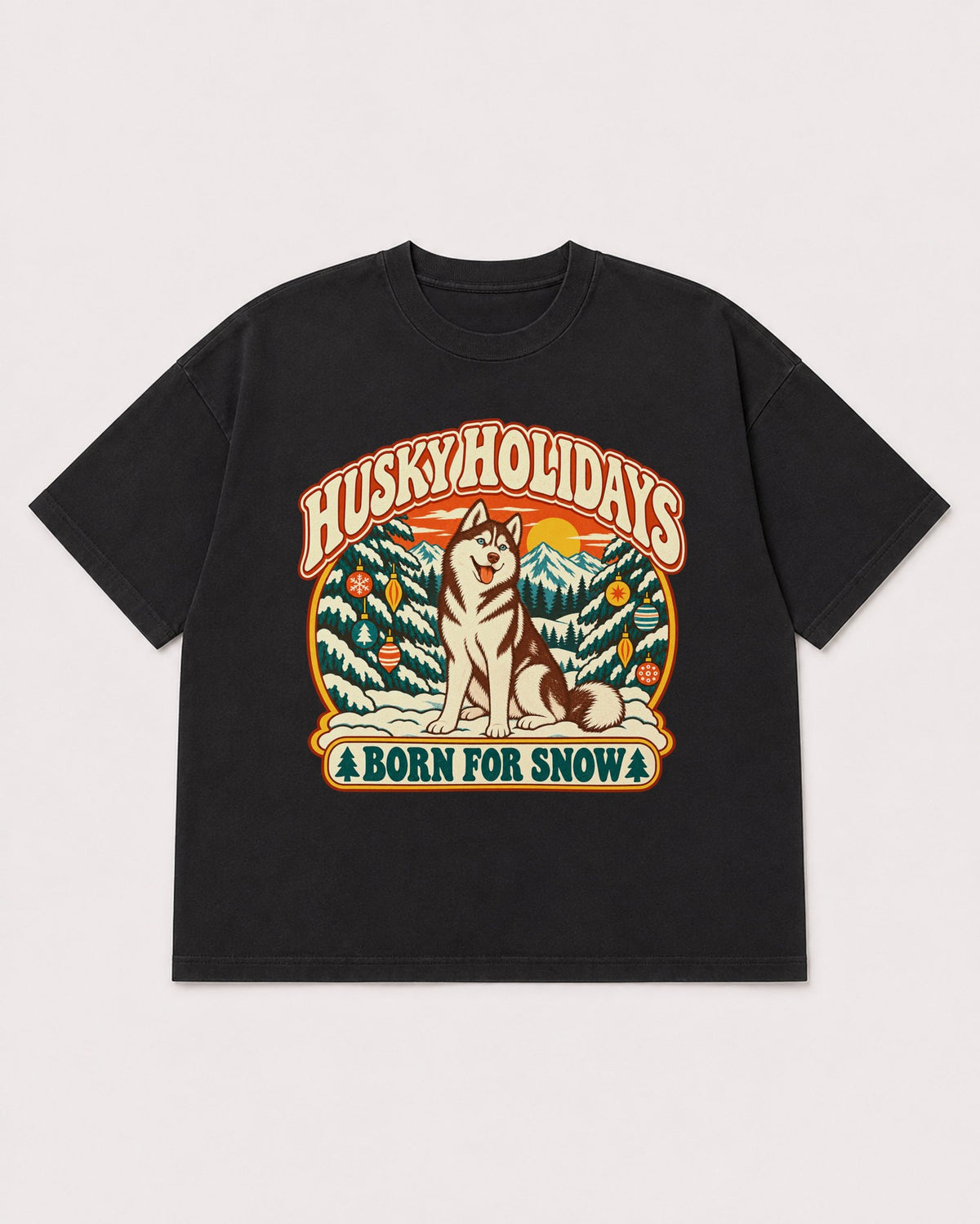 Mockup Boxy Heavyweight Tee Black product