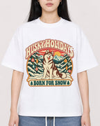 Mockup Boxy Heavyweight Tee White female close-up 01