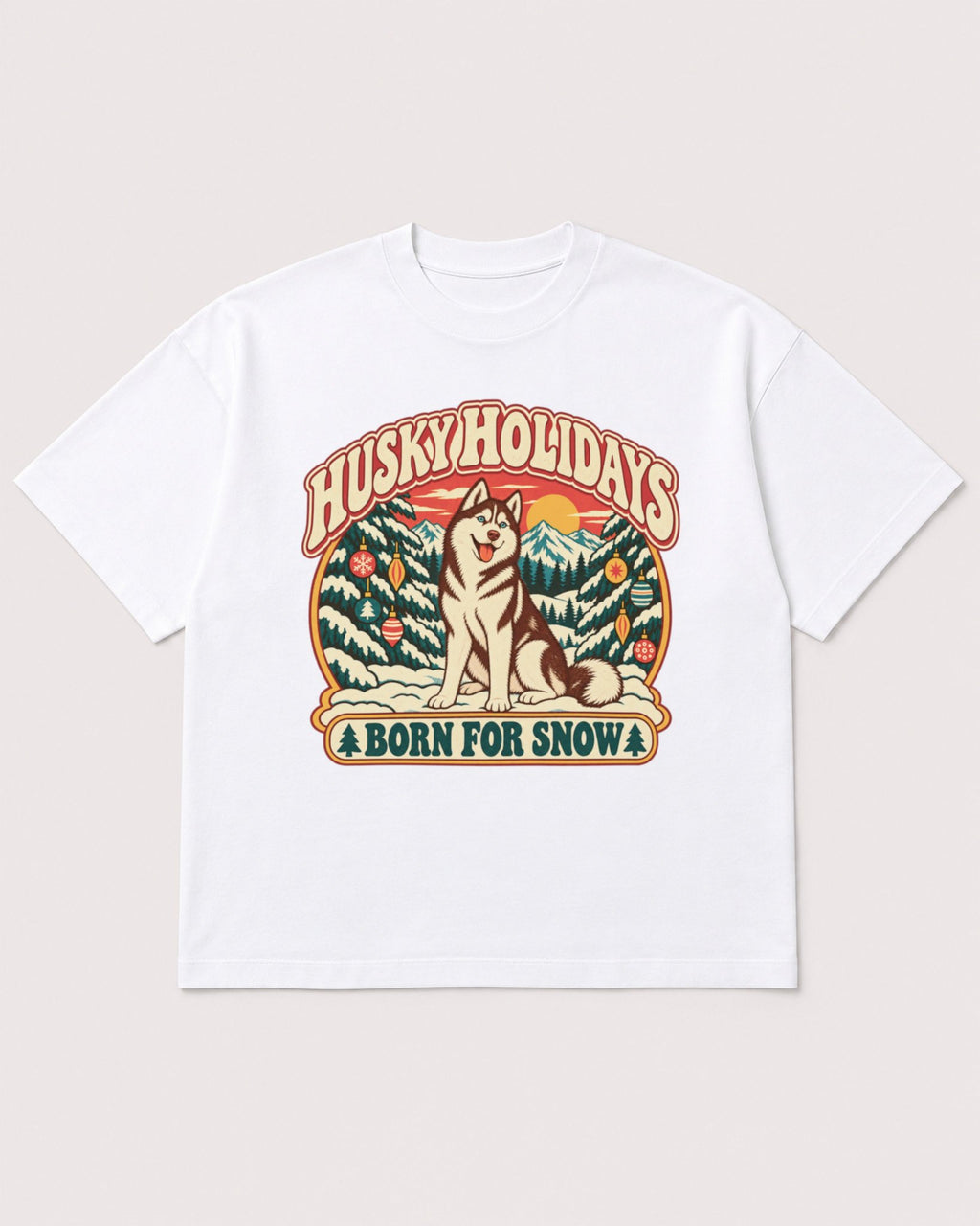 Mockup Boxy Heavyweight Tee White product