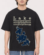 Mockup Boxy Heavyweight Tee Black male close-up 03